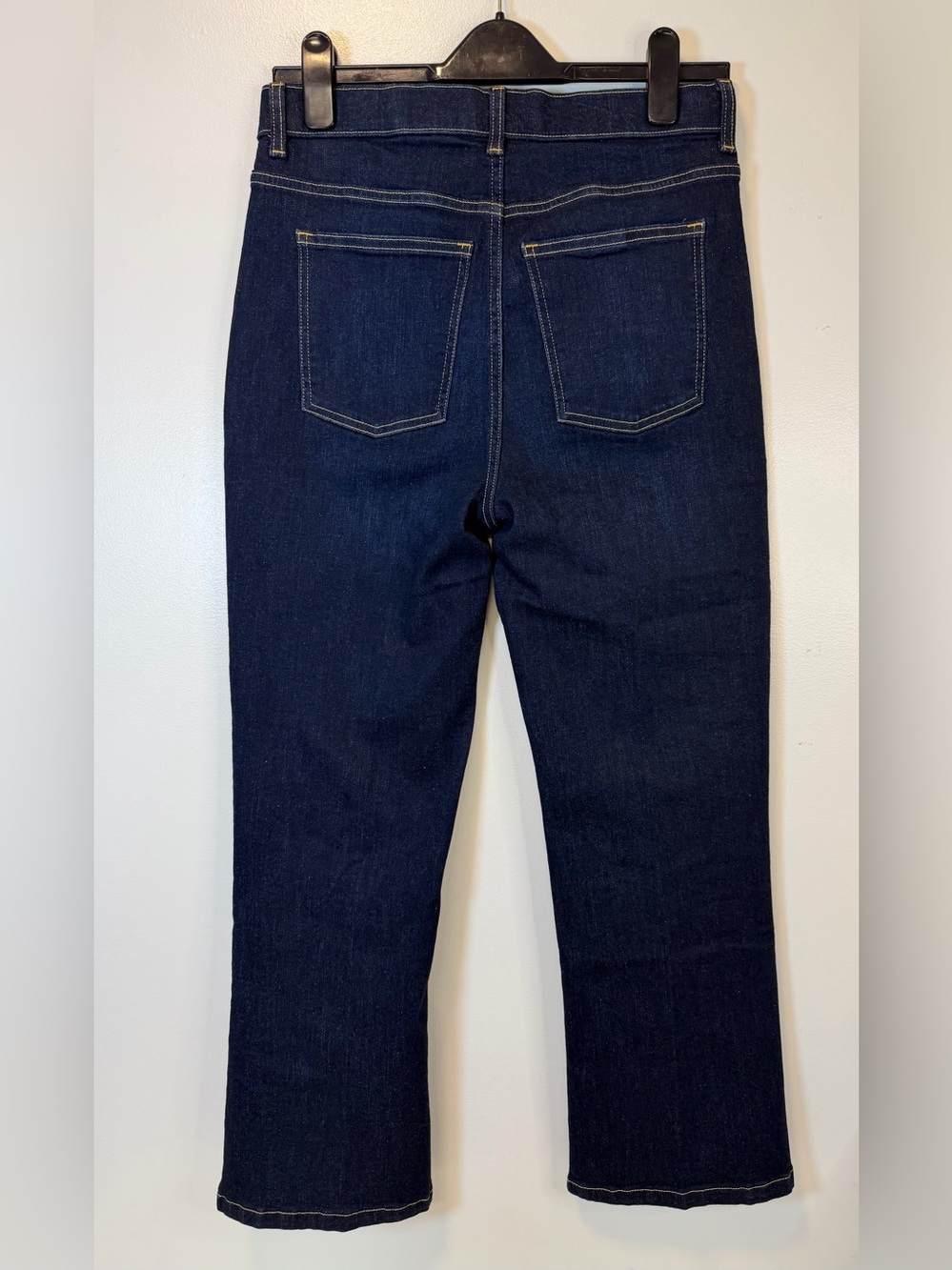 SPANX Women's Straight Leg Jeans in Dark Blue Denim - Picture 3 of 11